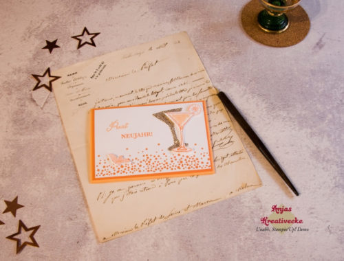 Neujahrsgruss-Papaya-Grapefruit-Vorderseite