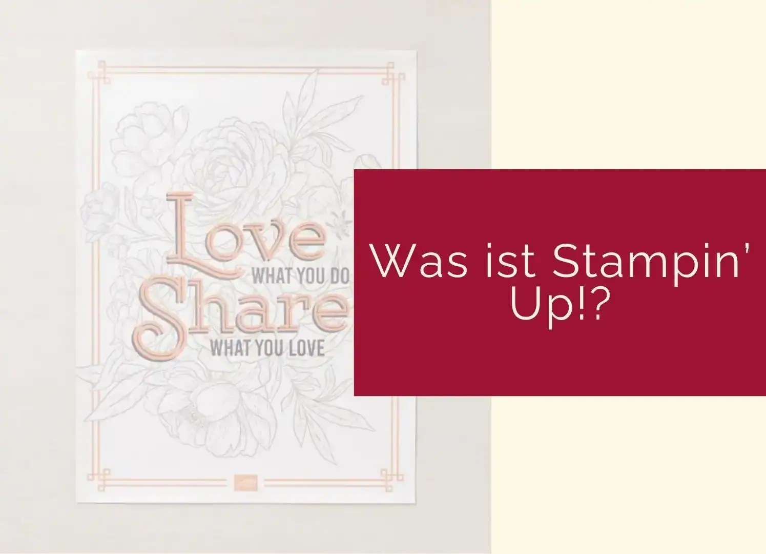 Was ist Stampin Up Beitragsgrafik