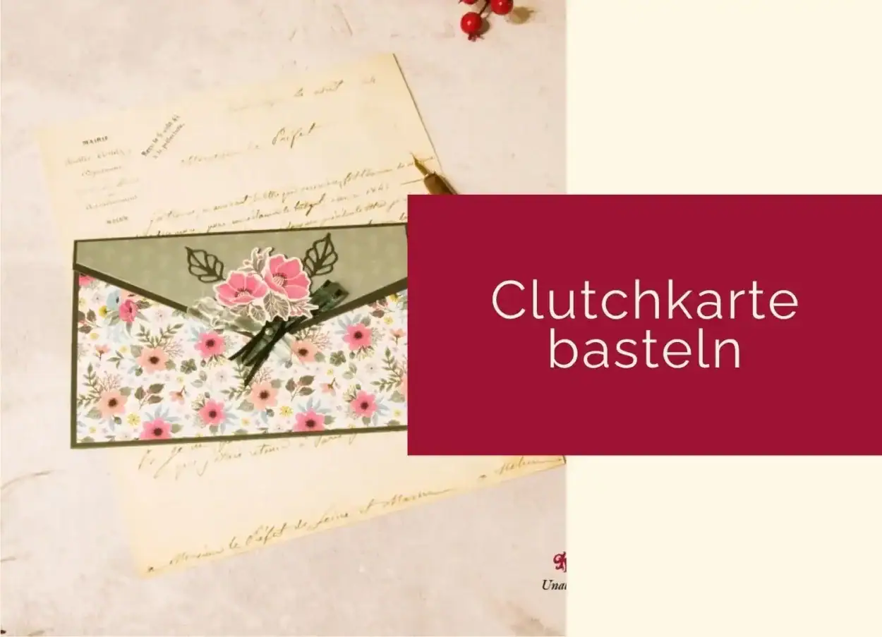 Clutchkarte basteln Beitragsgrafik