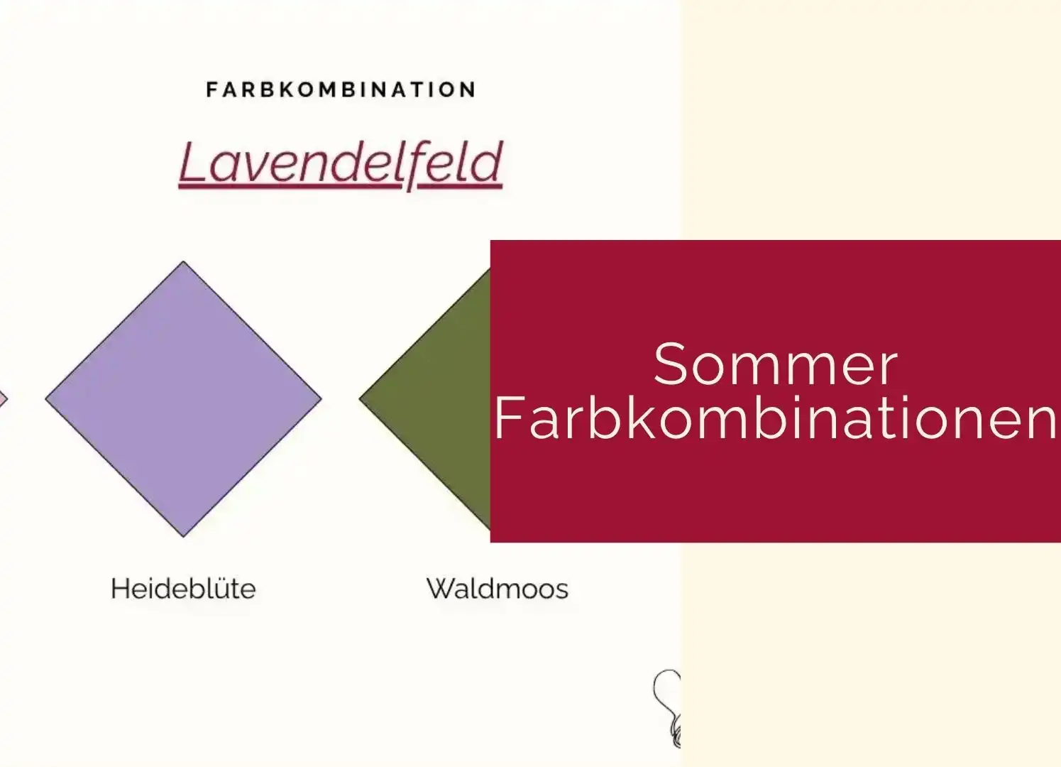 Sommer Farbkombinationen Beitragsgrafik