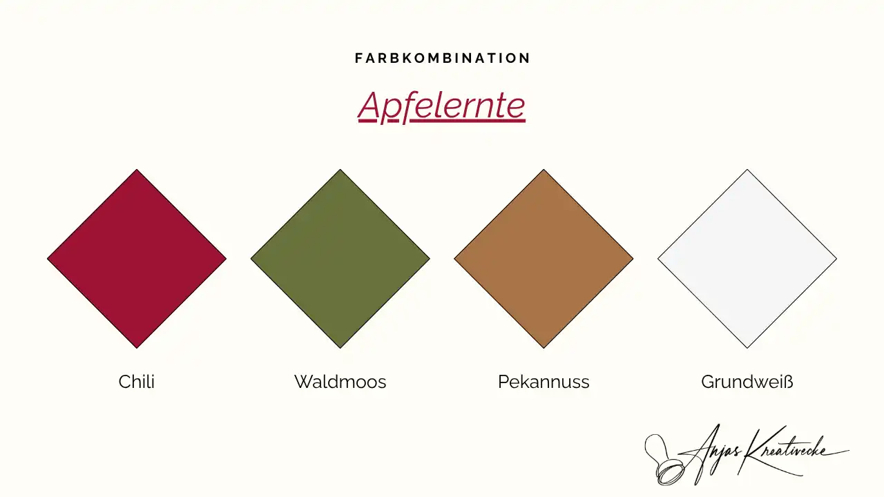 Herbst Farbkombinationen Apfelernte