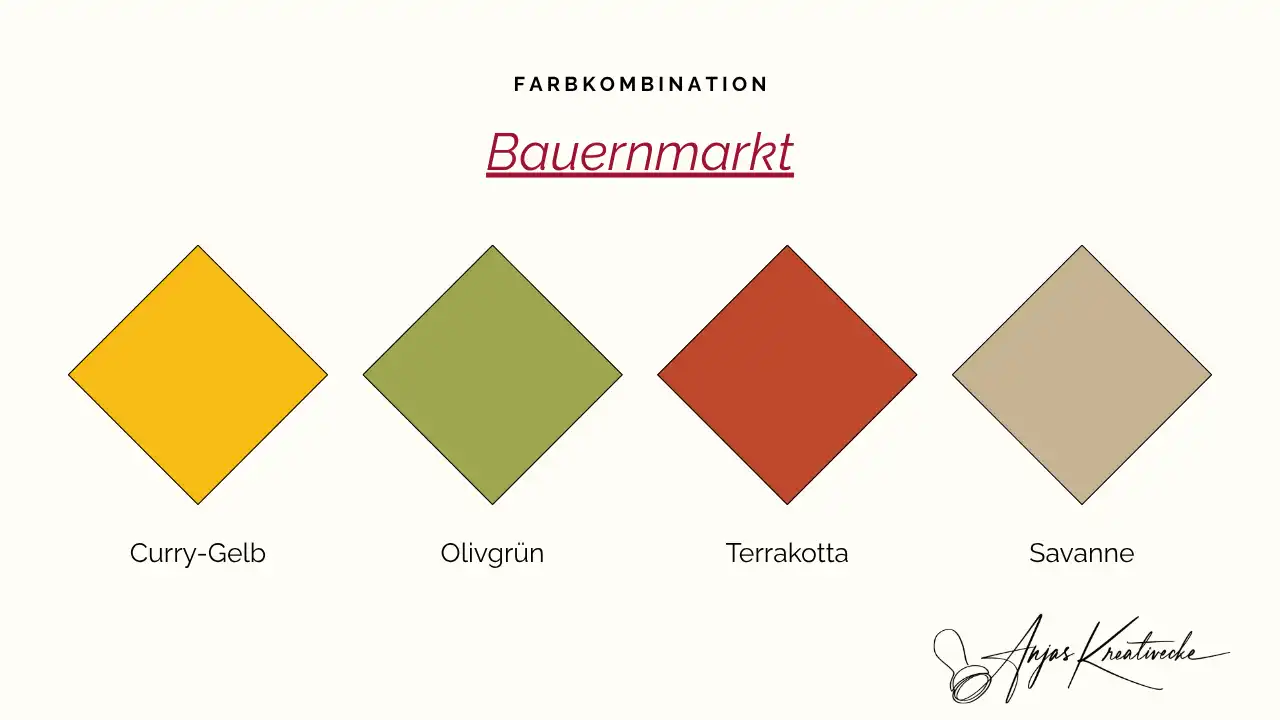 Herbst Farbkombinationen Bauernmarkt