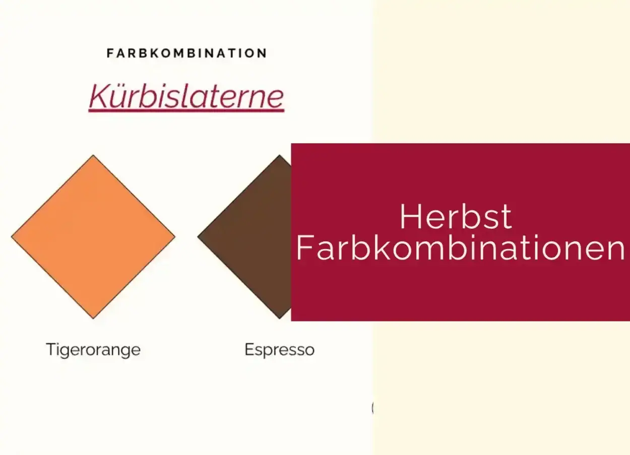 Herbst Farbkombinationen Beitragsgrafik