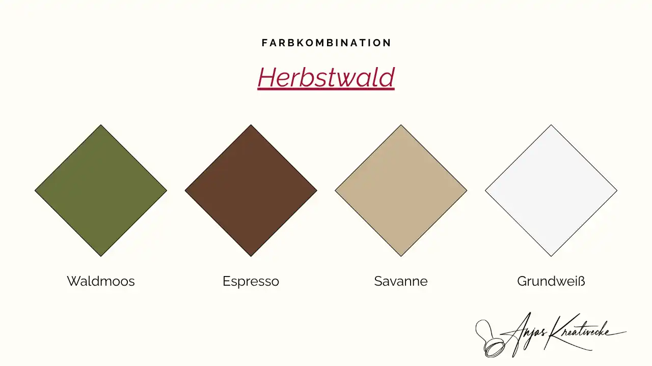Herbst Farbkombinationen Herbstwald