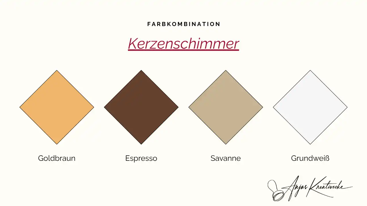 Herbst Farbkombinationen Kerzenschimmer