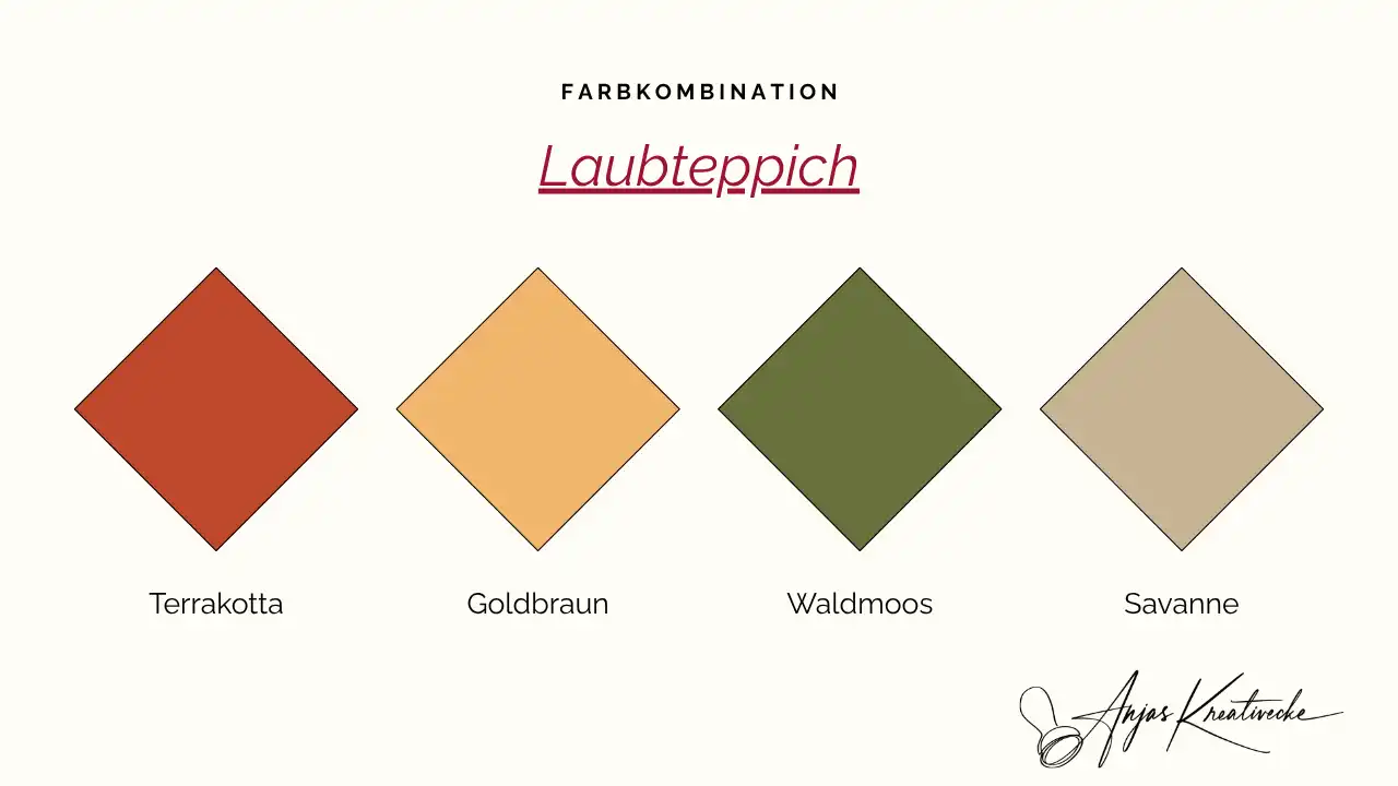 Herbst Farbkombinationen Laubteppich