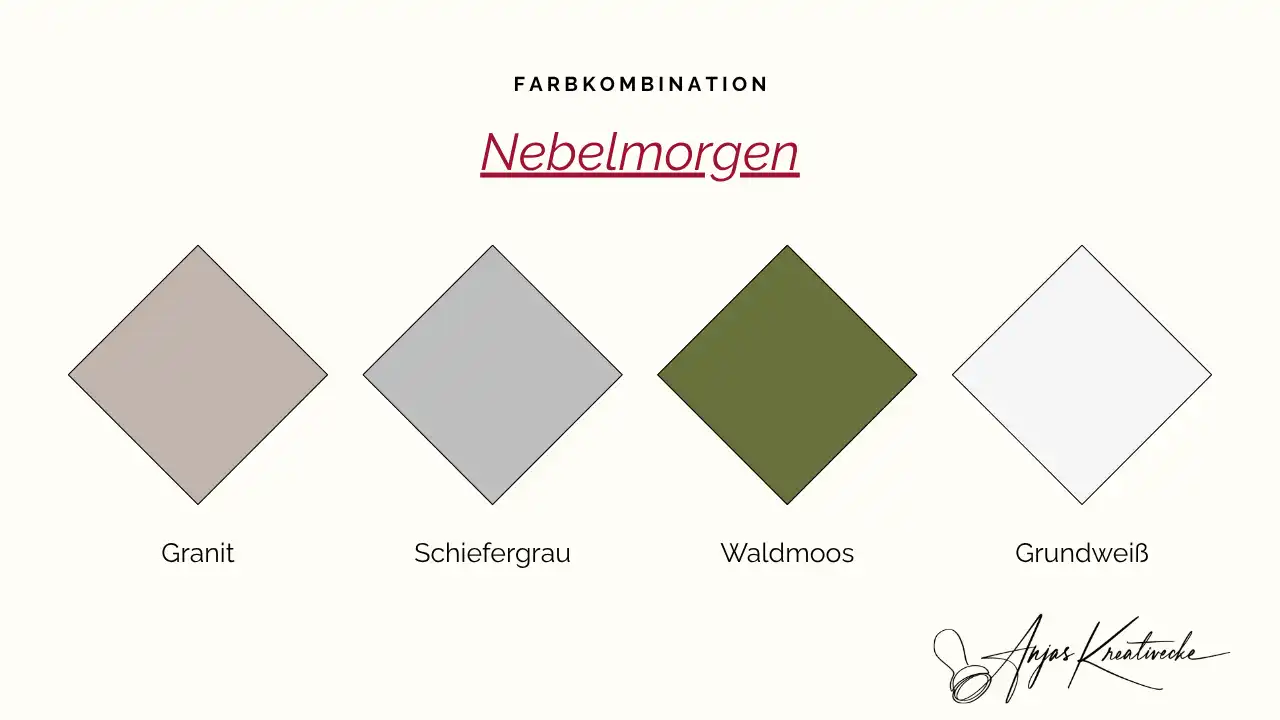 Herbst Farbkombinationen Nebelmorgen