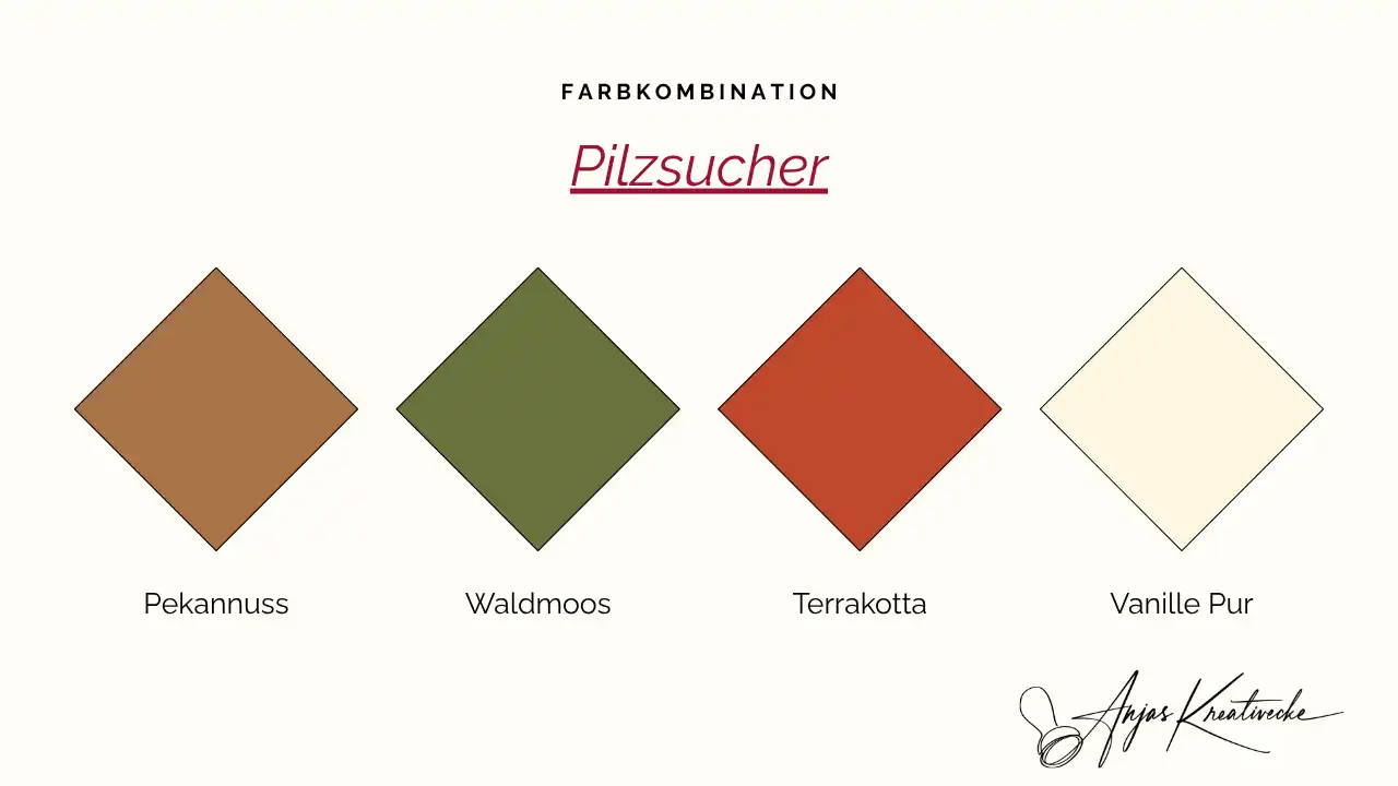 Herbst Farbkombinationen Pilzsucher