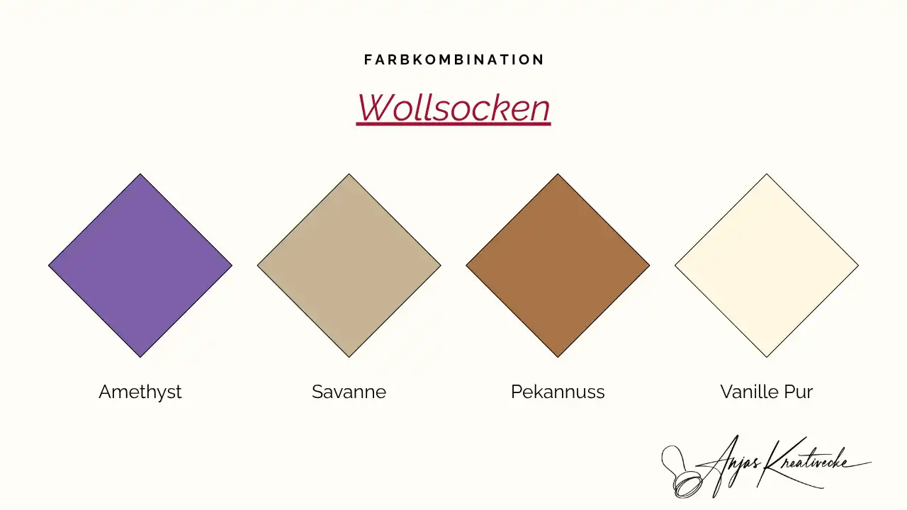 Herbst Farbkombinationen Wollsocken