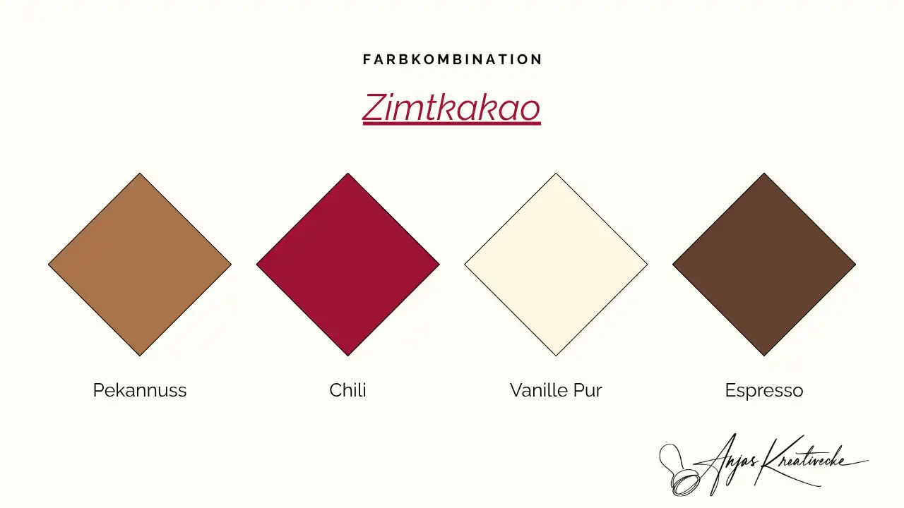 Herbst Farbkombinationen Zimtkakao